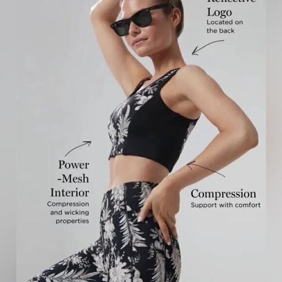 Tuckernuck Oja Vines Long Line Sports Bra - Picture 3 of 6